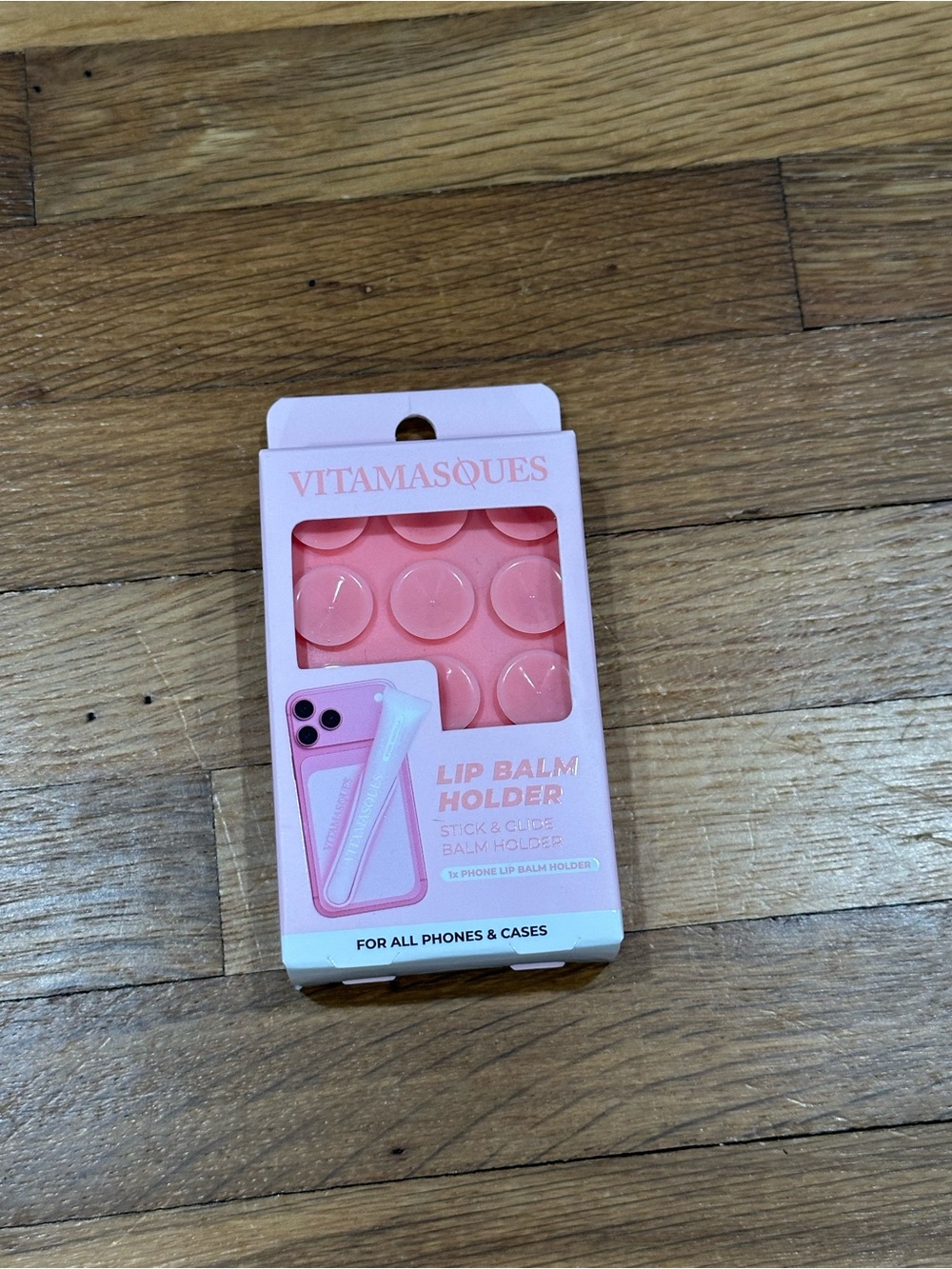 VITAMASQUES Lip Balm Holder Stick & Glide Balm Holder Pink